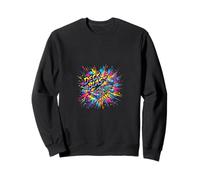 Deck Blast Skateboard Street Art Explosion Design Sweatshirt