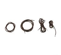 Deck Chair Bungee Cord Set with Four Pieces, Metal End for Secure Attachment, Suitable for Garden Chairs, Folding Loungers and Outdoor Use (brown)