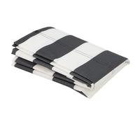 Deck Chair Replacement Fabric Black White Lounger Cloth 120x45cm | This polyester replacement fabric restores your garden sun lounger with a quick-drying and portable design.