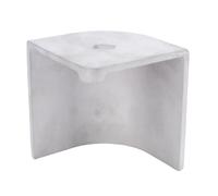 Deck Corner Cap Practical Aluminum Bumper for 90° Rounded Corner Pontoon Boats for User Convenience