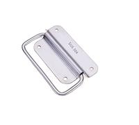 Deck Cover Handles, Stainless Steel Folding Door Handle Industrial Equipment Box Air Tool Movable Wooden(L)