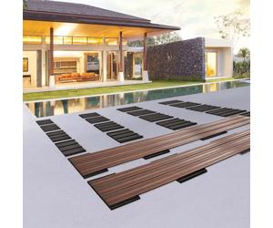 Deck Cradles Decking Support System for Instand Quick Patio Balcony Terrace Podium Event Temporary Flooring, Easy 6' Channel Slot fit for Wood Composite Wooden WPC PVC Deck Boards, Pack of 10