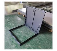 Deck Hatch Cover Sealed Protection Galvanized Cellar Emergency Exit Lid Roof Deck Access Hospital Shopping Centre Roof Level(95x95cm/3.12x3.12ft)