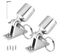 Deck Hinge | 2 Pairs Bimini Top Bracket Mounting Kit,Installation Tools, Heavy Duty Canopy Fixing Accessories for Marine Yacht Boat