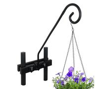 Deck Hook Rail for Hanging Plants, Outdoor Deck Planter Hook, Multi-Purpose Plant Hooks, Heavy-Duty Hooks for Hanging Flower Pots, Wind Chimes, Bird Feeders, Outdoor Lights