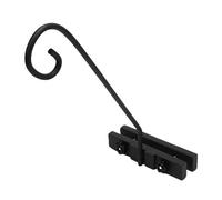 Deck Hook Rail, Iron Plant Hanger, Anti Slip Rubber Pads Hanger, Ideal for Bird Feeders, Flower Baskets & Railing No Thicker Than 3 Inches
