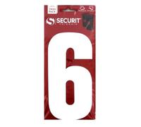 DECK INN ® 2 X Wheelie Bin Numbers 17cm 2/Pk - 6 Wheelie Bin/Dust bin/Dustbin Number Stickers