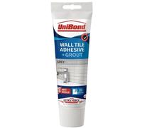 DECK INN ® Easy Apply UniBond Ultraforce Wall Tile Adhesive and Grout, Grey. Waterproof Anti-Mould bathrooms and kitchens
