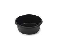 DECK INN Pack of 1 Plastic Black Round Washing Up Bowl 7.7L Capacity, Sink Tidy Organizer, Multipurpose Basin Mixing Washing Up Bowl Great for Home and Kitchen