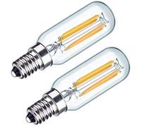 DECK INN Pack of 2 2W=3W LED Cooker Hood Light Bulbs E14 Warm White 2700K 280 Lumen 30W Incandescent Replacement T26 Tubular Filament Bulb SES