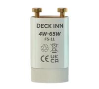 DECK INN Pack of 2 Fluorescent Light Starter Reliable Durable 4W-65W 220-240V Starters for T8/T12 Single Fluorescent Tubes LED Fluorescent Tubes Starter Unit for Fluorescent Light Accessory for Home