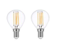 DECK INN Pack of 2 LED Filament 4W SES E14 Golf Ball Bulb Equivalent to 40W Incandescent SES E14 Small Edison Screw Daylight 6500K,470 Lumens Non-Dimmable