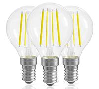DECK INN Pack of 2 LED Filament 4W SES E14 Golf Ball Bulb Equivalent to 40W Incandescent SES E14 Small Edison Screw Daylight 6500K,470 Lumens