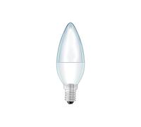 DECK INN Pack of 4 SES E14 LED Pearl Candle Light Bulbs,3W=25W 250lm, Warm White 2700K, C35 SES E14 Small Edison Screw LED Bulbs Non-Dimmable [Energy Class A+]