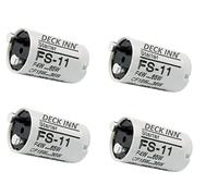 DECK INN Pack of 4 Starters 4-65 Watt T8/T12 Single Fluorescent Tube Lights 220-240v