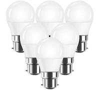 DECK INN Pack of 6 BC B22 LED Golf Light Bulbs,25W Incandescent Bulb Equivalent, 3W, 270lm, Warm White 2700K Non-Dimmable, G45 BC B22 Bayonet Cap LED Bulbs [Energy Class A+]