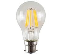 DECK INN Pack of 6 LED Filament 4W BC B22 GLS Bulb Equivalent to 40W Incandescent BC B22 Bayonet Cap Warm White 2700K,470 Lumens Non Dimmable [Energy Class
