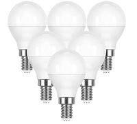 DECK INN Pack of 6 SES E14 LED Golf Light Bulbs,40W Incandescent Bulb Equivalent, 5.5W, 470lm, Day Light 6500K Non-Dimmable, G45 SES E14 Small Edison Screw LED Bulbs [Energy Class A+]