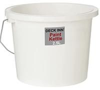 DECK INN Plastic 2.5L Paint SupaDec Branded Kettle with Non-Drip Lid and Metal Handle (bucket with Lid)