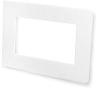 DECK INN White Pack of 2 Double Light Switch Finger Plate Panel Socket - Prevents Finger Marks Around Switch