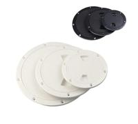 deck inspection hatch cover 1 Piece Watertight Deck Inspection Plate | Plastic Blace Round Locking Deck Access Plate Cover
