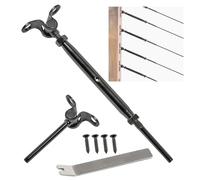 Deck Man 30-Pack Cable Railing Kit T316 Stainless Steel Adjustable Angle Cable Railing Hardware for Wood Posts,Black