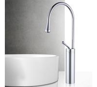 Deck Mounted Basin Faucet for Contemporary Bathrooms(Silver L) | Solid brass body, rust resistant, hot cold mixer, deck mounted, modern design