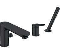 Deck Mounted Bath Tap Duravit Wave 3 holes 240x203x248mm Black Matt WA5260000046