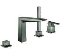 Deck Mounted Bath Tap Grohe Allure Brilliant Private Collection angular, 4 holes Brushed Hard Graphite 29523AL0