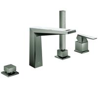 Deck Mounted Bath Tap Grohe Allure Brilliant Private Collection angular, 4 holes Brushed Hard Graphite/White Attica 29525AL0