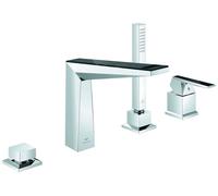 Deck Mounted Bath Tap Grohe Allure Brilliant Private Collection angular, 4 holes Chrome/Vanilla Noir 29527000