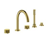 Deck Mounted Bath Tap Grohe Atrio Private Collection 5 holes Cool Sunrise 25226GL0