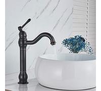 Deck Mounted Bathroom Sink Faucet - Nickel Finish Hot & Cold Water Mixer - Short & Tall Options Available - Modern Design for Stylish Bathrooms