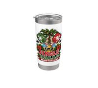 Deck Palms Tropical Christmas Beach Snow Birds Pickleball Stainless Steel Insulated Tumbler