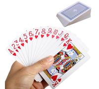 Deck Playing Cards - Standard Poker Card Set for Game Night Magic Tricks | Waterproof PVC Coated Finish with Smooth Shuffle, Sturdy Style Cards for Family Party 3.46x2.28in