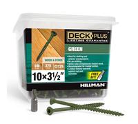 Deck Plus 48408 Deck Screws, Green, 5lb Box