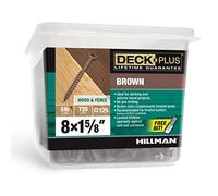 Deck Plus Wood Screws, Brown Exterior Screws, 1-5/8" x #10, 5lb