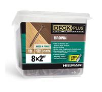 Deck Plus Wood Screws, Brown Exterior Screws, 2" x #8, 5lb