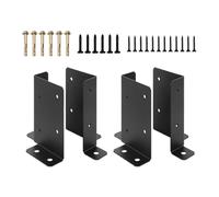 Deck Post Base | Adjustable Deck Post Base Brackets - 4 Piece Cover Mount Support for Concrete Gazebo Porch Railing Patio Decking Pergola Fencing