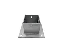 Deck Post Bracket, Heavy Duty Galvanized Steel, for Secure Porch Railing and Pergola Support, Customizable Fit