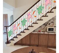 Deck Safety Net 50 x 200 cm Tear-Resistant, High Transparency, Multifunctional, with No Drilling, Balcony Safety Protection Net, Railing Stairs Netting for Railing Child, C