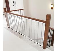 Deck Safety Net 90 x 250 cm Tear-Resistant, High Transparency, Multifunctional, with No Drilling, Child Safety Netting Indoor, Stairs Protective Net for Railing Child, White