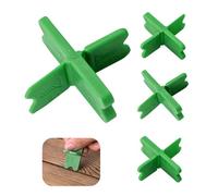 Deck Spacer Tool 4-Pack for Precise Deck Board Gaps - 1/16", 1/8", 3/16", 1/4" Thickness Options with Color-Coded ABS Plastic - Board Jig Spacers Clamp Kit for Pressure Treated, PVC Decking