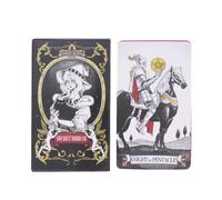Deck Tarot Card, Classic Board Games, Fortune Reading with Detailed Symbols, Meditation Tool with Easy Use, Board Game Supplies, Spiritual Divination Card 4.06x2.36 Inches Set for Gatherings Parties