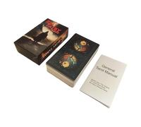 Deck Tarot | Red Tarot Destiny Divination Cards - Oracle Cards for Divination, Affirmations, Not Easy to Fade Zodiac Chakra | Standard Tarot Decks with Planet and Element