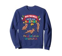 Deck The Halls And Do Some Burpees Christmas Gym Reindeer Sweatshirt