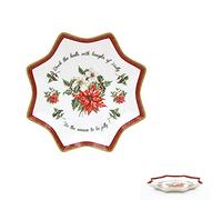 Deck The Halls Christmas Ceramic Trinket Dish, Small