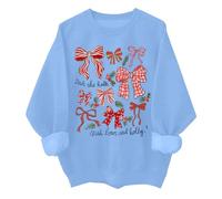 Deck The Halls With Bows And Holly Sweatshirt Funny Christmas Deck The Halls Shirt Unisex Sky Blue