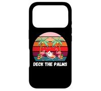 Deck the Palms - Christmas in July Santa Drinking a Cocktail Case for iPhone 17 Pro