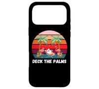 Deck the Palms - Christmas in July Santa Drinking a Cocktail Case for iPhone 17 Pro Max